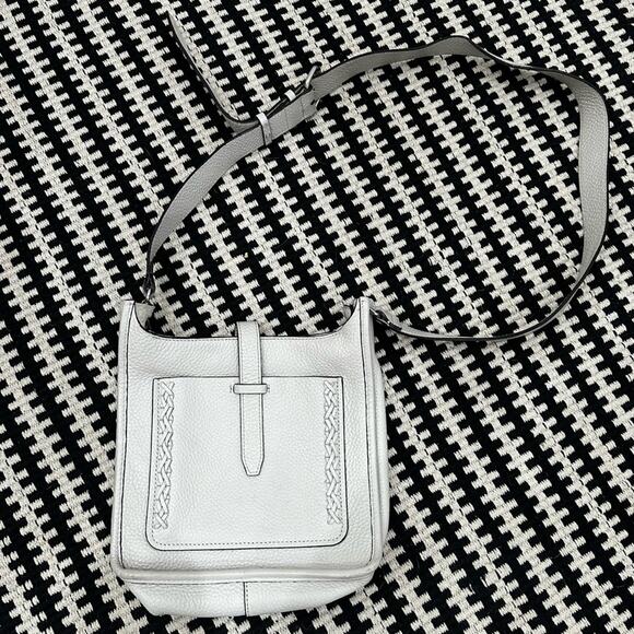 Rebecca Minkoff Unlined Whipstitch Pebble Leather Crossbody Bag. - Picture 2 of 11